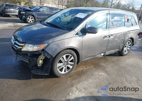 2014 Honda Odyssey Touring/Touring Elite from USA, damaged, VIN 5FNRL5H9XEB087655